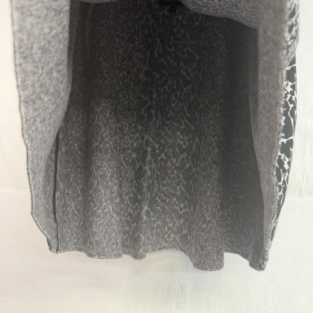 Lane Bryant Heavy Knit A-line Skirt Black White Animal Print 22/24 Plus